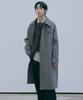Mindbridge [Couture] Herringbone Oversized Balmacaan Long Coat