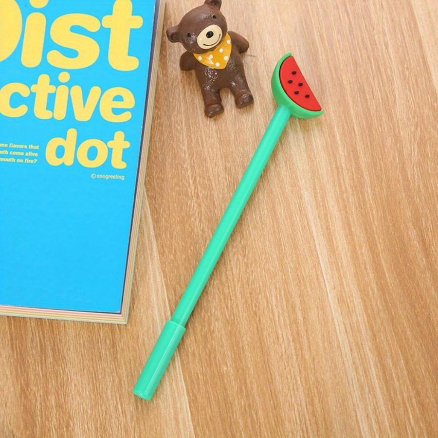 School Season 10pcs 0.5mm Cute Fruit Shape Gel Pen Creative Pen Cartoon Small Fresh Learning Stationery Water-based Signature Pen
