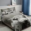 2/3PCS Highland Cow King Size Bedding Set Digital Print Duvet Cover with Pillowcase Fashion Field Style Home Decor for Bedroo