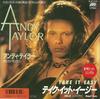 7-дюймовая пластинка ЭНДИ ТЕЙЛОР - Take It Easy P2154 Atlantic 1986 Япония Рок Б/У