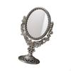 Double Sided Mirror Dressing Table 360° Rotation Cosmetic Retro European Style Oval