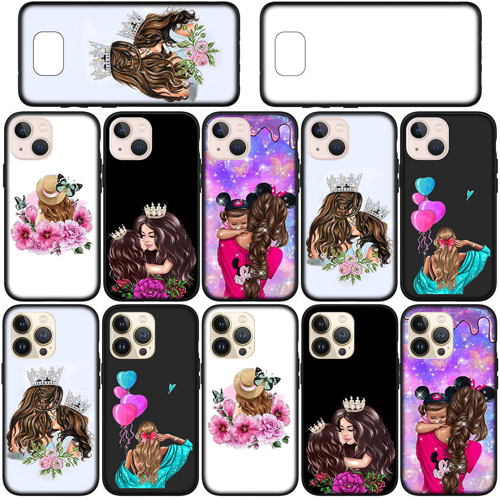 Чехол для iPhone 17 16 15 Xiaomi Poco Redmi Note 14 13 12 11 Pro Max Samsung Galaxy S25 S24 OPPO Huawei Женский Ребенок Девочка Мама Семья Мальчик Милый Чехол для телефона