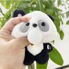 Lovely Plush Soft Panda Keychain Doll Cute Bubble Blowing Design Perfect For Gifts Collectibles And
