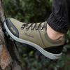 TUINANLE Men's Hiking Shoes Leather Outdoor Shoes Wear-resistant Men Trekking Walking Hunting Sneakers