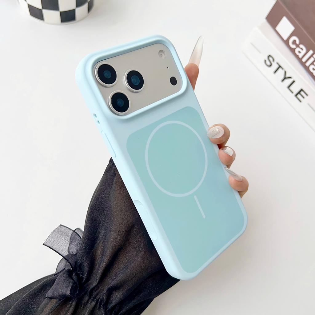 For iPhone 17 Pro Case Compatible with MagSafe Shockproof Silicone Phone Back Cover