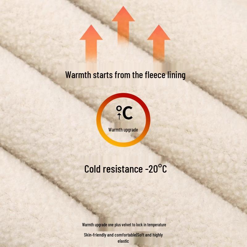 Женские зимние черные леггинсы на флисовой подкладке - Толстый хлопок из овечьей шерсти, Облегающий крой, Стиль осень/зима 2025