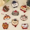 Original Embroidery Label Embroidery Sticker Clothing Accessories DIY Hand Account Cartoon Animal Red Panda Self-adhesive Patch Cloth Sticker