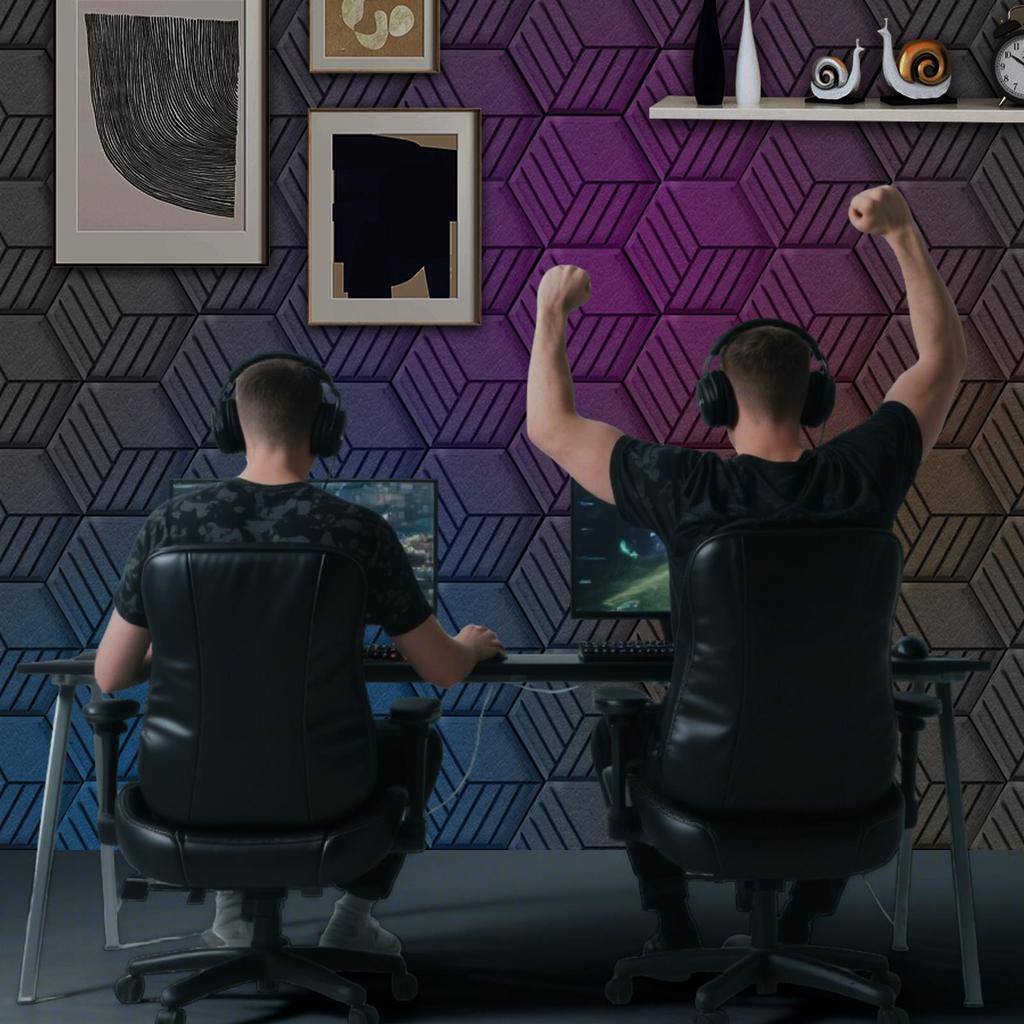 Звукоизоляционные панели Самоклеящиеся звуконепроницаемые панели для стен Звукопоглощающая доска Высокой плотности Для ванной комнаты Игровой комнаты