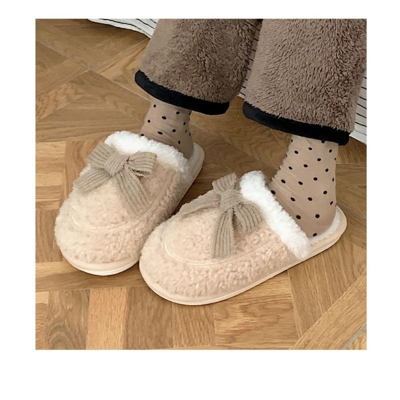 Хлопковые тапочки женские, осенние и зимние хлопковые тапочки, грязеотталкивающие, с толстой подошвой, нескользящие, супер мягкие, теплые домашние тапочки