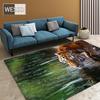 Tiger Carpet For Living Room Decoration 3D Wild Animal Floor Mat In The Hallway Soft Bedroom Rug Bedside Mat Home