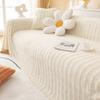 Soft Sofa Cover for Living Room Non-Slip Solid Thick Sofa Cushion Mat Simple Style Plush Sofa Towel Home Couch Decor