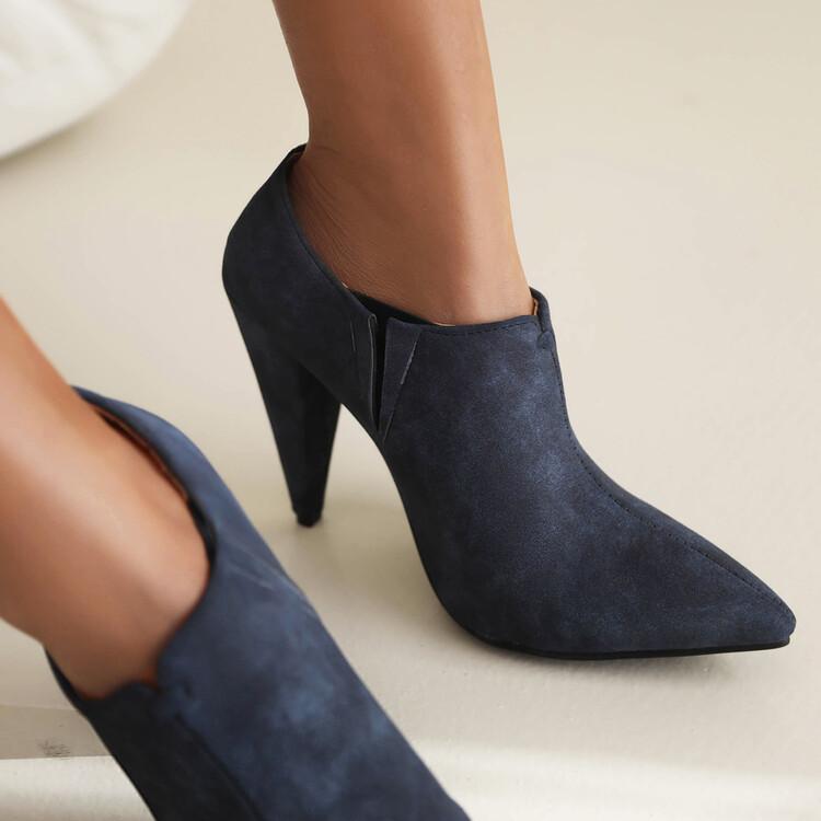 Женские туфли-лодочки, модные туфли на высоком каблуке с острым носком, вечерние, свадебные, пикантные весенне-осенние туфли, черные, красные, желтые, синие, размеры 34-43