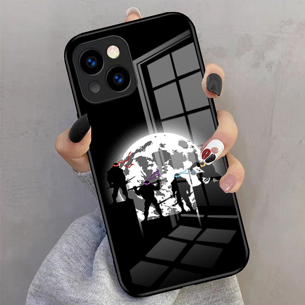 Anime Tortugas Ninjas Phone Case For IPhone 17 Pro Max 16 15 14 Pro Max 13 11 X Xs Xr 8 7Plus Glass Cover