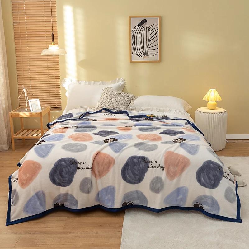 Белое цветочное одеяло, роскошное теплое, пушистое, мягкое, уютное фланелевое одеяло для дома, дивана, кресла, декоративное одеяло для спальни, кровати