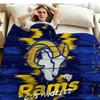 Los Angeles Rams Print Flannel Blanket High Quality Warm Comfortable Cover for All Seasons Perfect for Gifts Home Decor