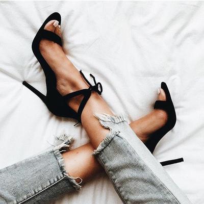 2024 Горячая женская обувь Сексуальные босоножки на тонком каблуке Летняя мода Супер высокие женские босоножки Обувь для вечеринок Высокие каблуки Sandalias Mujer