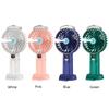 Digital Display Cooling Electric Fan USB Rechargeable Spray Handheld Fan 4000mAh Small Humidifying Fan for Travel Office Outdoor