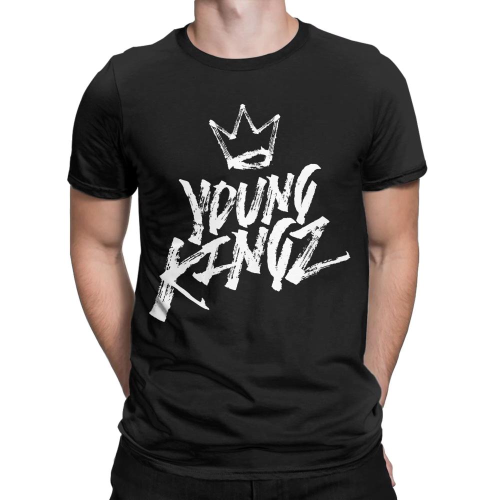 Мужская футболка Young Kingz от Myke Towers Хлопок Винтажная футболка Круглый вырез Певец Тур 2026 Футболки с коротким рукавом Мерч Большой размер