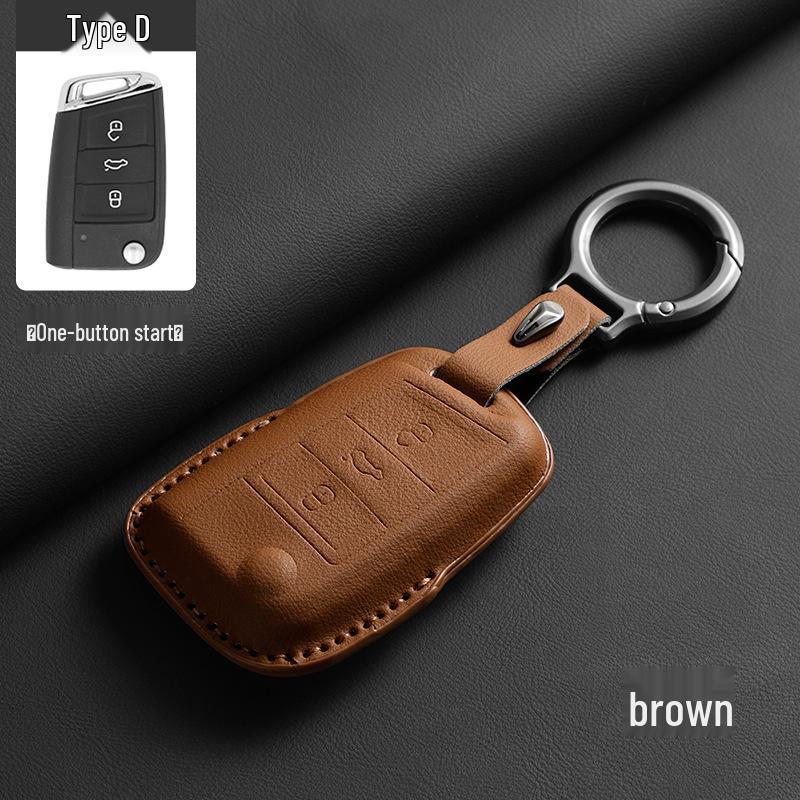 Volkswagen One-Button Start Key Case for Tayron X, Tiguan L, T-Roc, Magotan B9, and 25 Passat Models