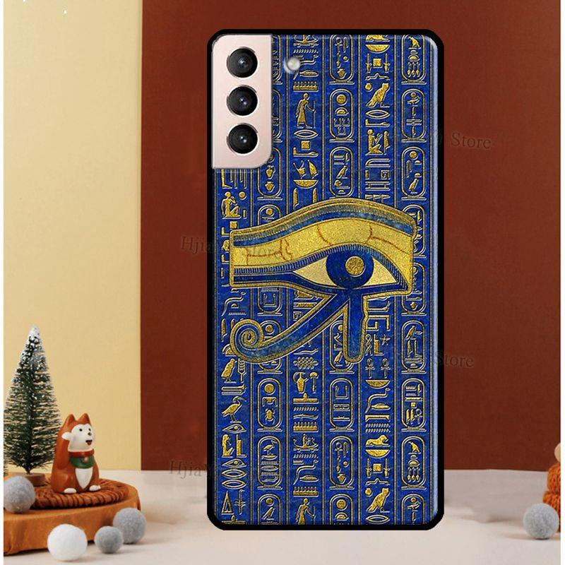 Sacred Eye of Horus Egypt Fresco Cover For Samsung Galaxy S20 FE S8 S9 S10 Plus Note 10 Note 20 S22 S21 Ultra Phone Case