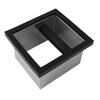 Open Bottom Espresso Knock Box Stainless Steel Desktop Knock Box Countertop Knock Box  For Cafe