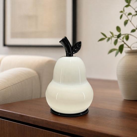 Pear Shaped Toothpick Holder, Large Capacity Covered Toothpick Storage Box, Kitchen Toothpick Dispenser Container with Dust-Proof Lid