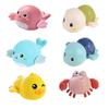 6-Piece Bath Animal Toy Set, Baby Water Play Toys, Popular Rainbow Shower, Pig, Turtle, and Dolphin, Perfect for Birthdays and Baby Showers