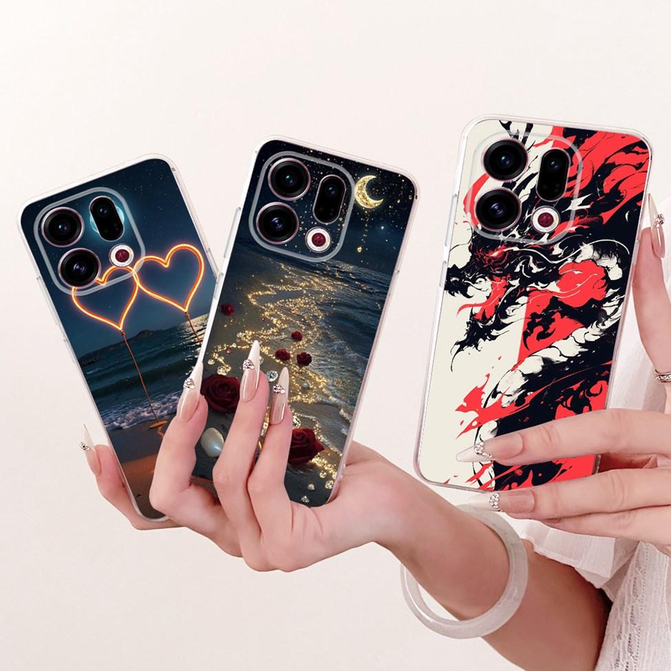 Clear For Oppo Find X9 Case Cover Cute Cat Fashion Butterfly Luxury Painted Soft Casing For Oppo CPH2797 PLJ110