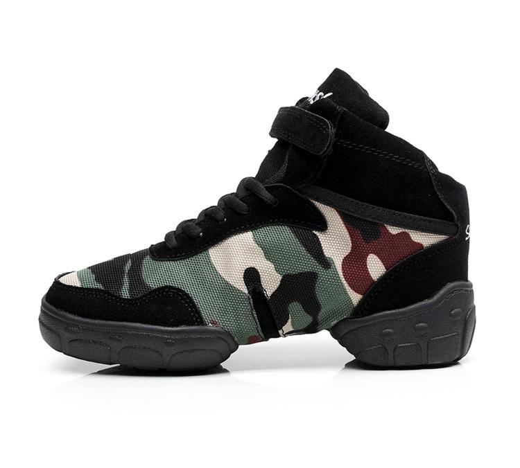 Обувь для танцев Мужские Женские Кроссовки Танцевальные Современные Хип-Хоп Сальса Танцевальные Туфли Черные Холщовые Натуральная Кожа Дышащие Спортивные Мужские Шоу