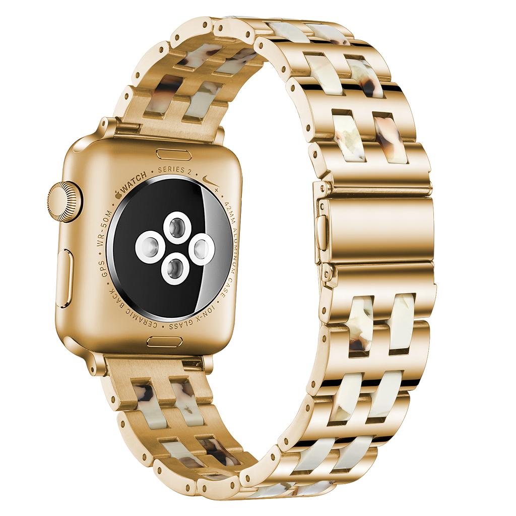 Ремешок для часов для iWatch Serie 9 41 мм 45 мм 8 7 6 5 Ремешок из нержавеющей стали и смолы для Apple Watch Ultra 2 49 мм, ремешок 40 мм 44 мм