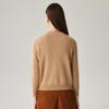 Zhaojun Women's 100% Cashmere Thick Round Neck Cardigan