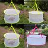 Foldable Clothes Drying Mesh Basket With Large Diameter For Sweaters And Underwear Drying
