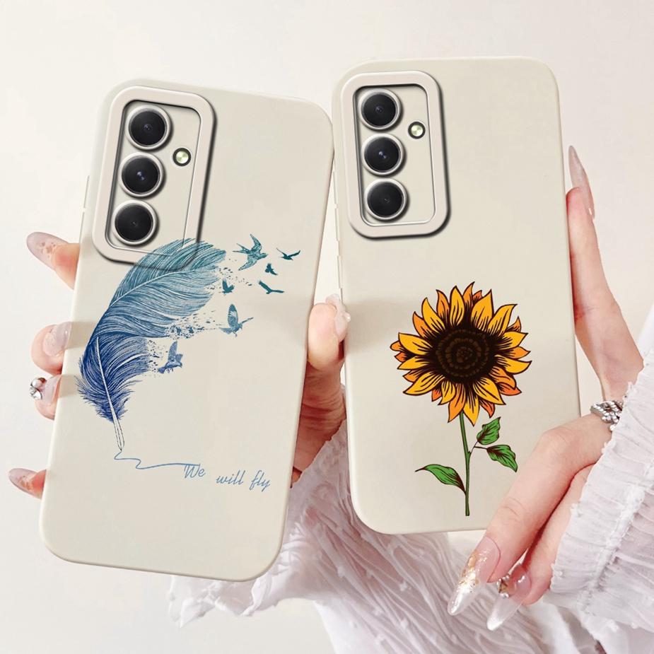 Чехол для Samsung Galaxy S24 FE 5G SM-S721B Роскошный подсолнух Красивые девушки Чехол Мягкий ТПУ Чехол для телефона Для Samsung S24 FE S24FE Сумки