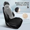 SEAMETAL Flax Car Seat Cover Front/ Rear Linen Fabric Cushion Breathable Protector Mat Pad Universal For Most Truck SUV Van
