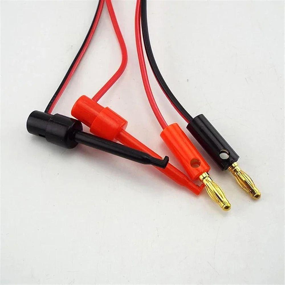 1Pcs Cable Gold Plated Multimeter Test Leads Wire Connector Electric Hook Clip Test Tools