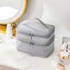 Large Capacity Travel Cosmetic Bag Transparent Mesh Toiletry Bag Portable Makeup Case  Women's