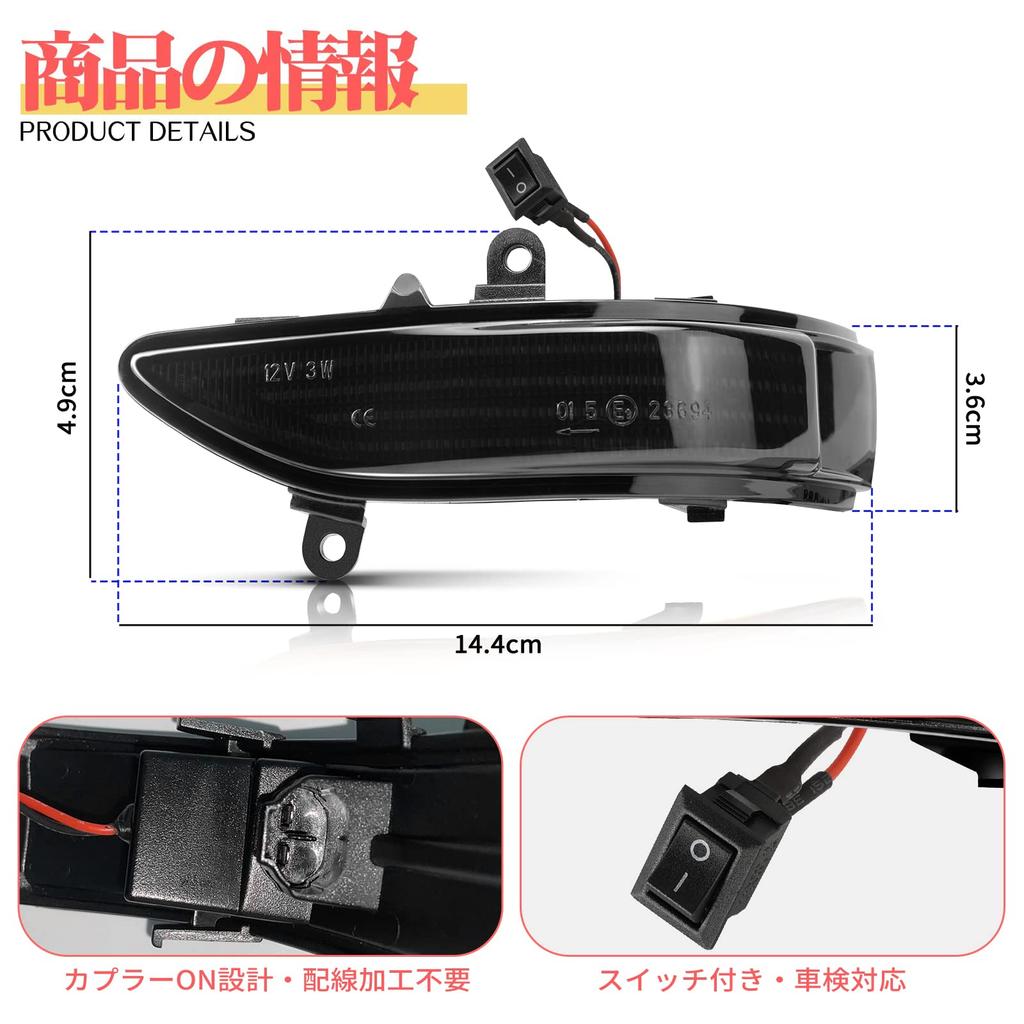 GemPro Legacy Outback Боковое зеркало Последовательные и для Forester SH Series Legacy Светодиодные Огни, соответствующие техосмотру транспортного средства, Мигающие, Outback, Бегущие,