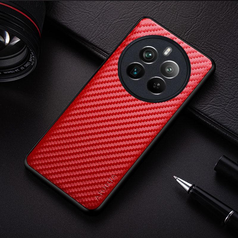 Ударопрочный тонкий чехол из углеродного волокна для Realme 12 Pro Plus 5G, нескользящий, защищающий весь корпус телефона