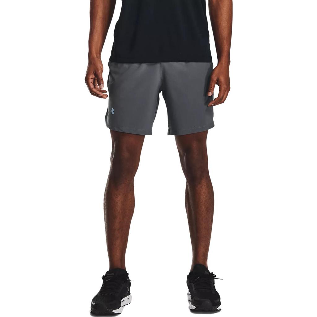 Under Armour Повседневные дышащие спортивные шорты с логотипом, мужские штаны, персиково-серые 1361493-014