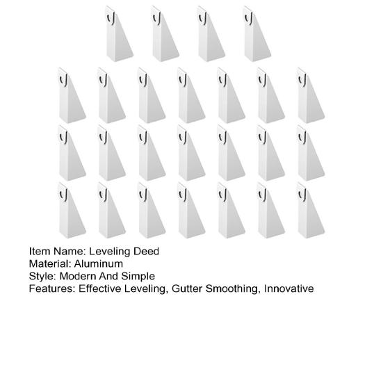 25 шт. Белые алюминиевые подкладки для желобов для выравнивания для 5-дюймовых желобов K-стиля DIY желоб