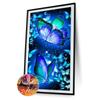 Флуоресцентная бабочка 5D DIY наборы алмазов для рисования смола полный круглый домашний стразы рисунок DIY украшение дома подарок