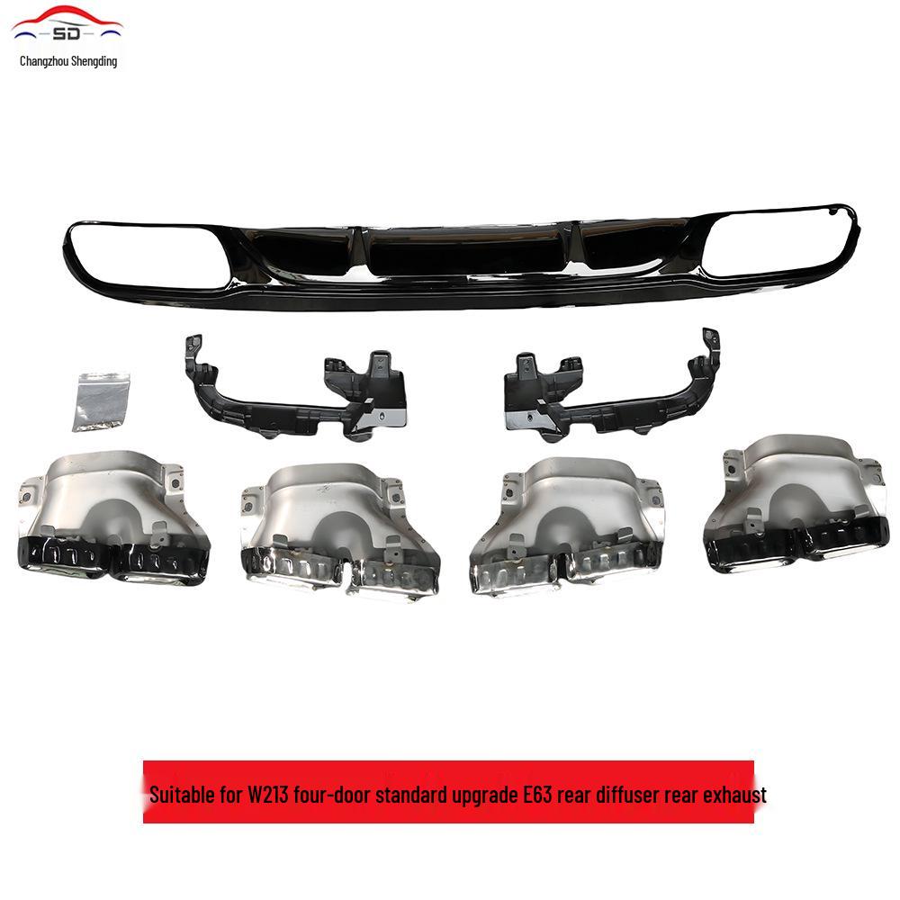 Mercedes-Benz E-Class W213 (2017-2022) E63 Rear Diffuser with Tailpipes Upgrade