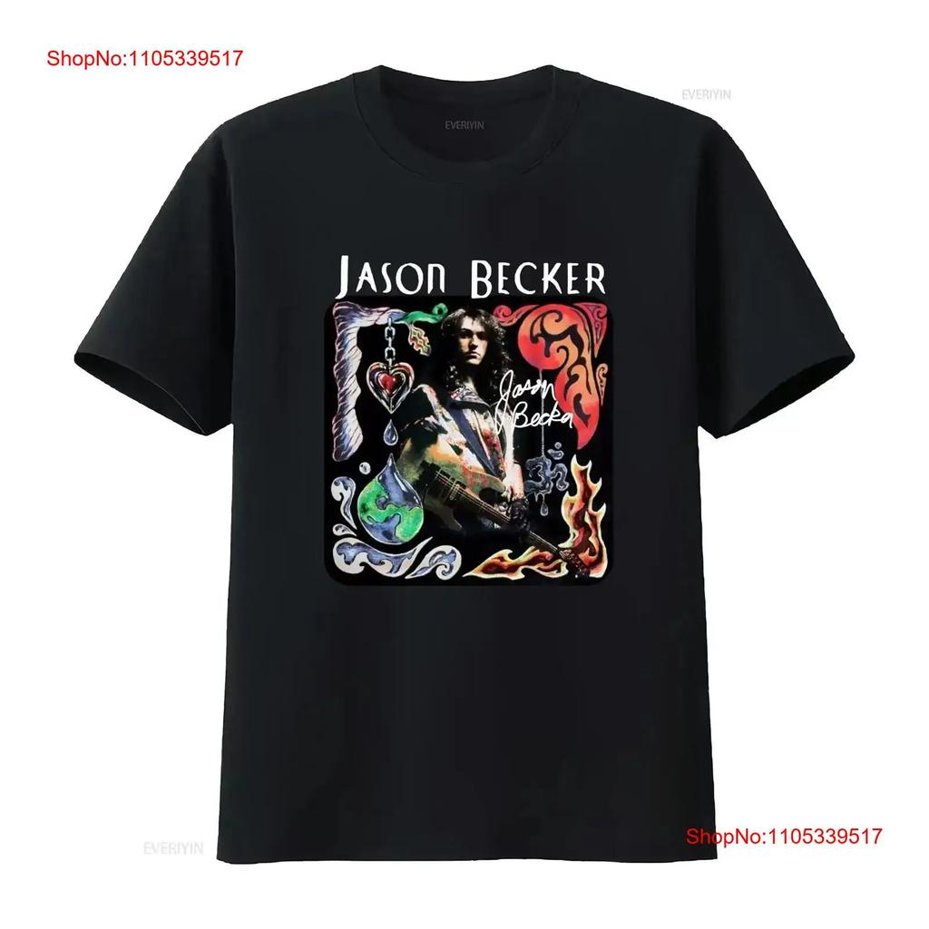 Vintage Jason Becker Signature T shirt Black Cotton All Sizes PT101 Washed Comfortable graphic