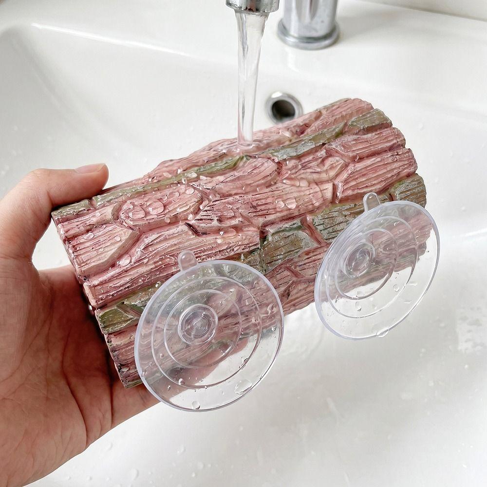 Strong Suction Cup Hollow Tree Trunk Decor Tree Hollow Simulation Tree Hideout Betta Fish Habitat