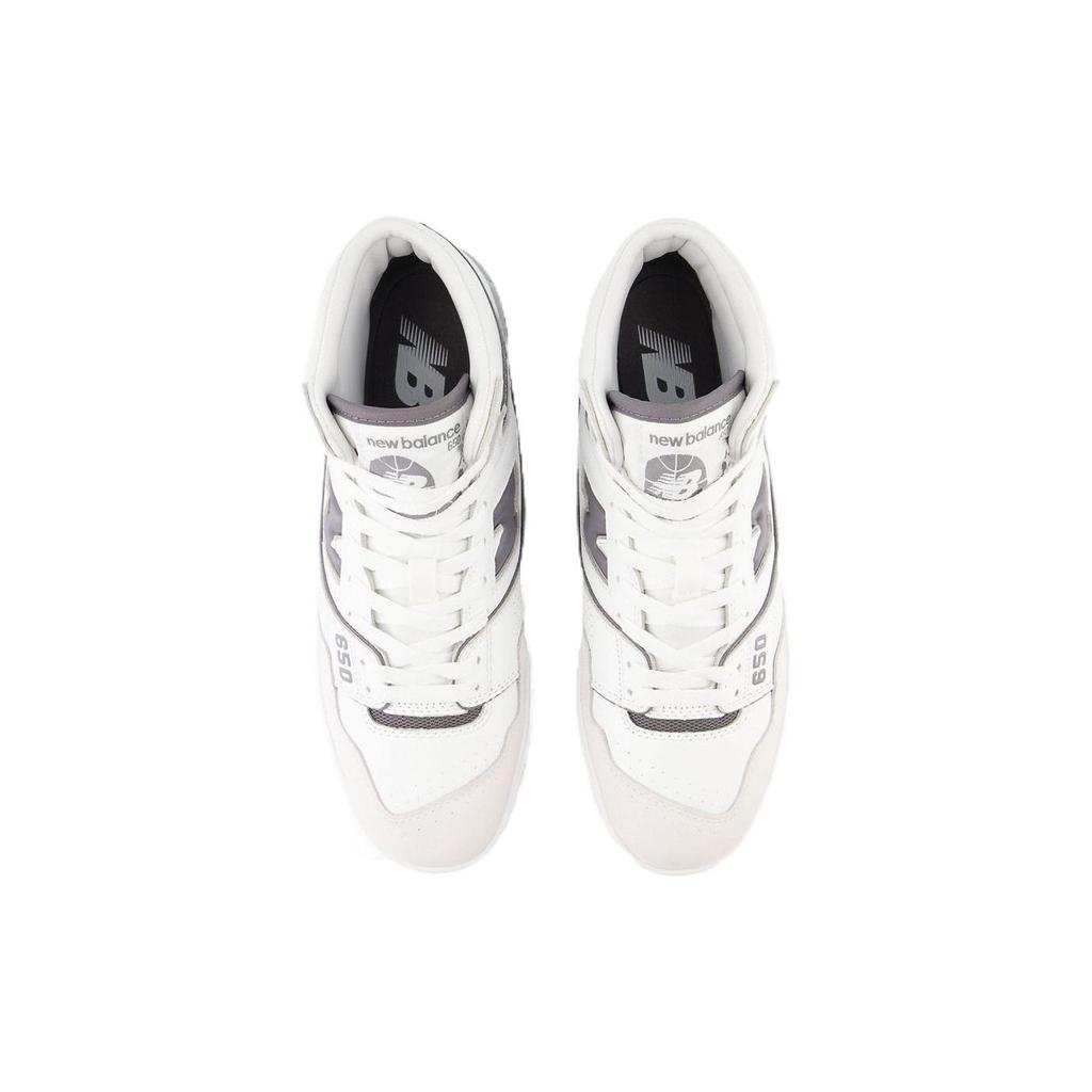 New Balance 650R Белые Темно-Серые Мужские Кроссовки BB650RWE