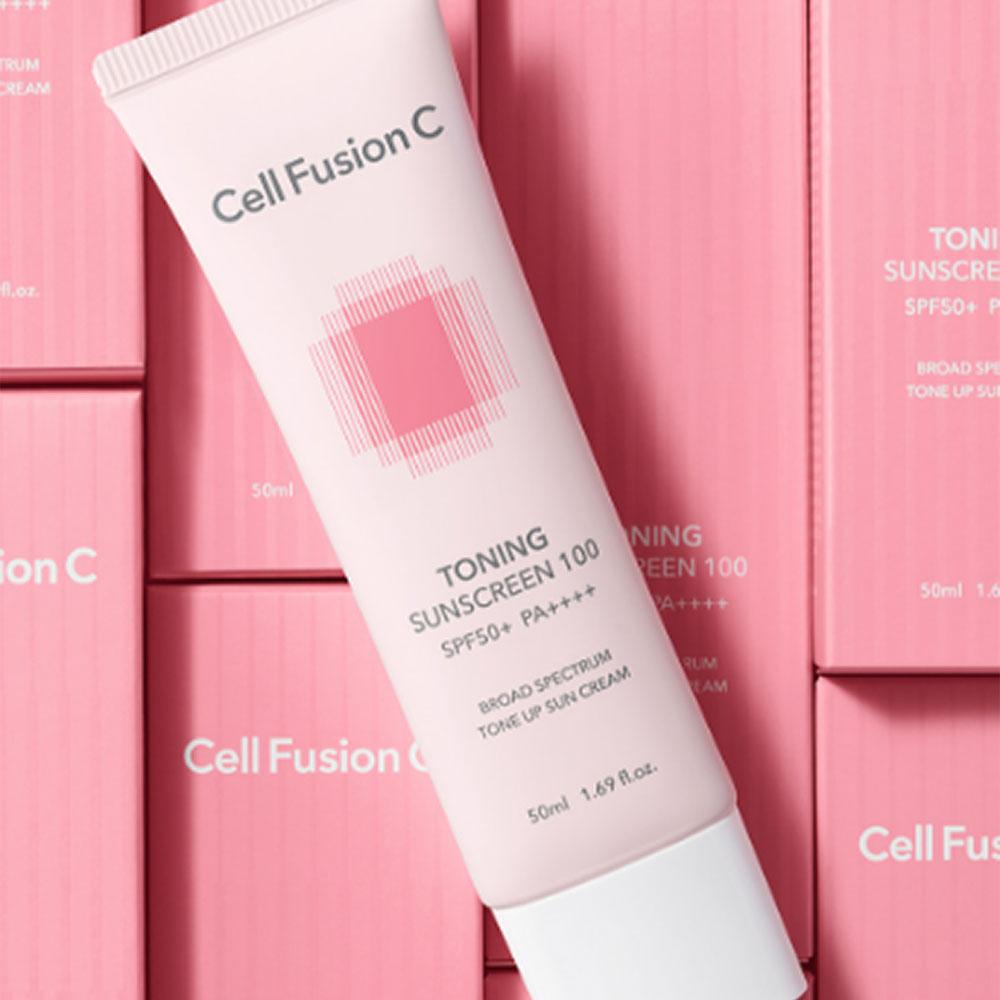 Cell Fusion C Солнцезащитный тонизирующий крем 100 50мл (SPF50 +)