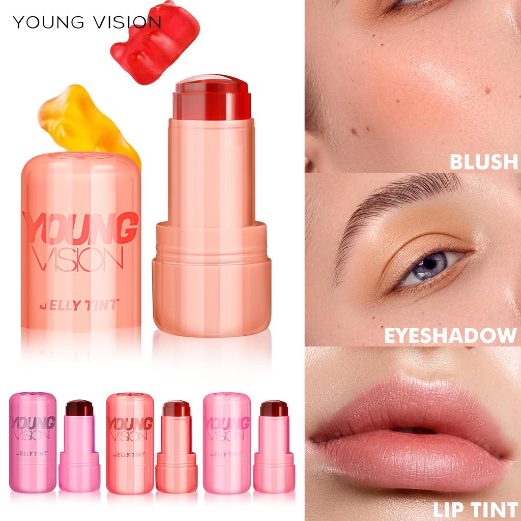 YOUNG VISION 4-цветный набор желейных румян Dye Lipstick Set Lip and Cheek Toning Blush Stick