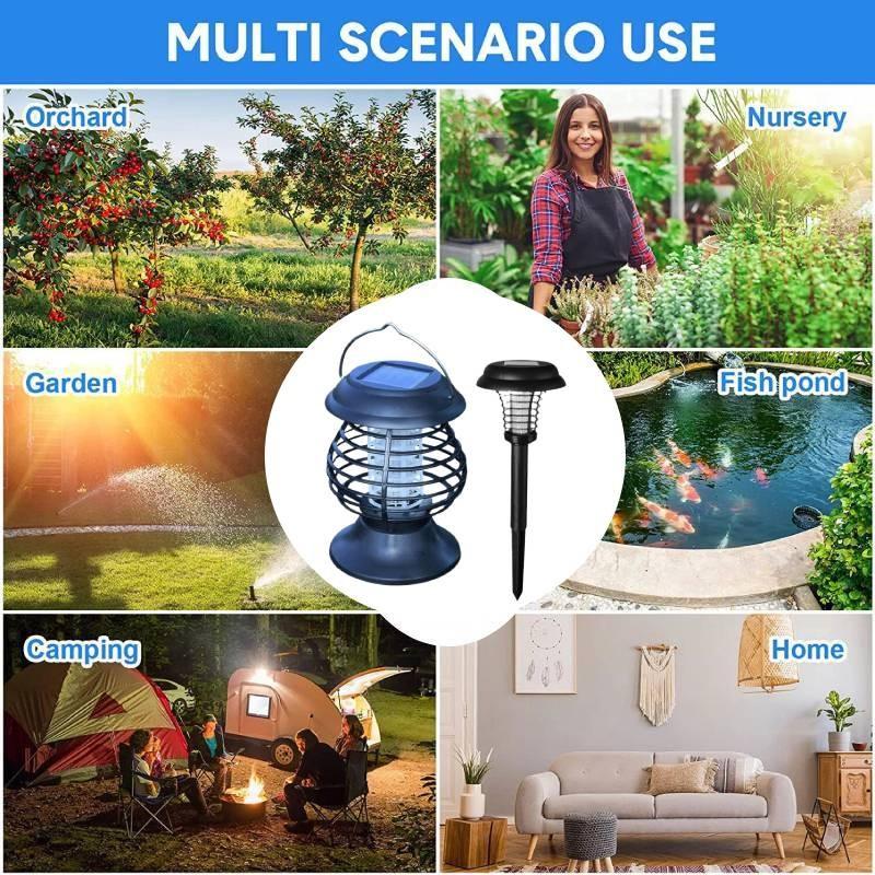 Solar Powered Mosquito Zapper Led Garden Light For Outdoor Pest Control