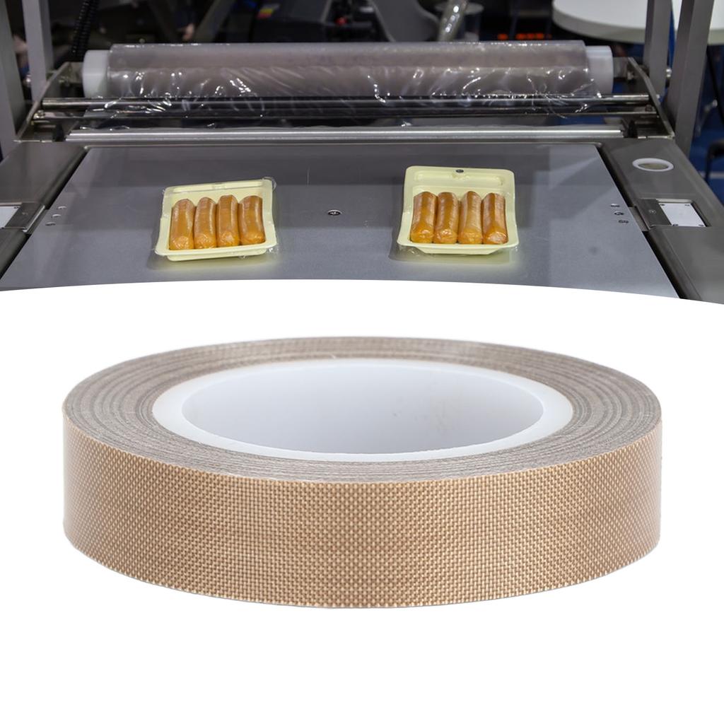 PTFE Лента из стеклоткани Изоляция Высокотемпературная Клейкая лента из ПТФЭ для вакуумного упаковщика, импульсного запайщика 32,8 фута