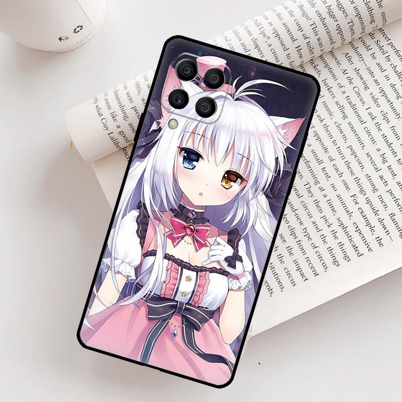 Чехол с аниме-девушкой-кошкой для Samsung Galaxy M21 M31 M13 M33 M53 M15 M35 M55 M16 M36 M56 M12 M32 M52 M14 M34 M54